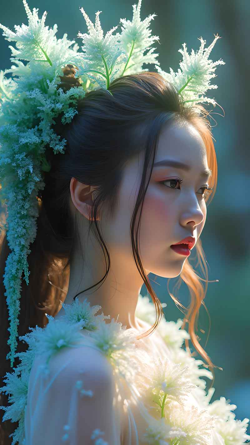森林系列五颜六色古风艺术美女 73