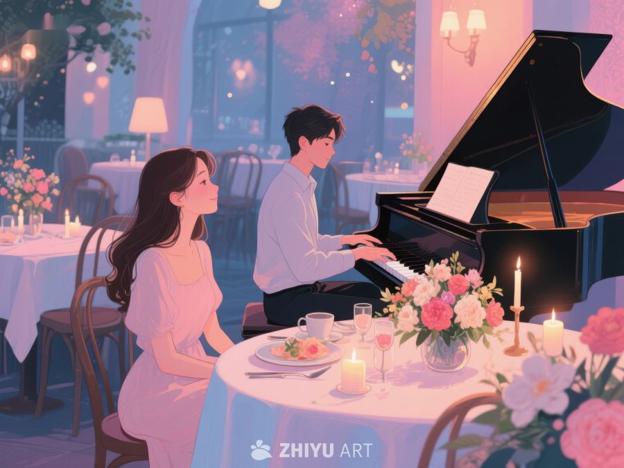浪漫晚餐与钢琴演奏 434