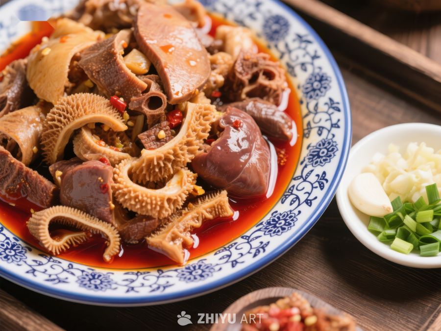 麻辣牛杂拼盘，鲜香诱人 652