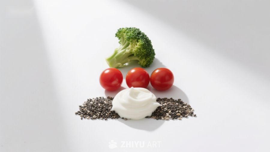 蔬菜与香料静物摆拍
