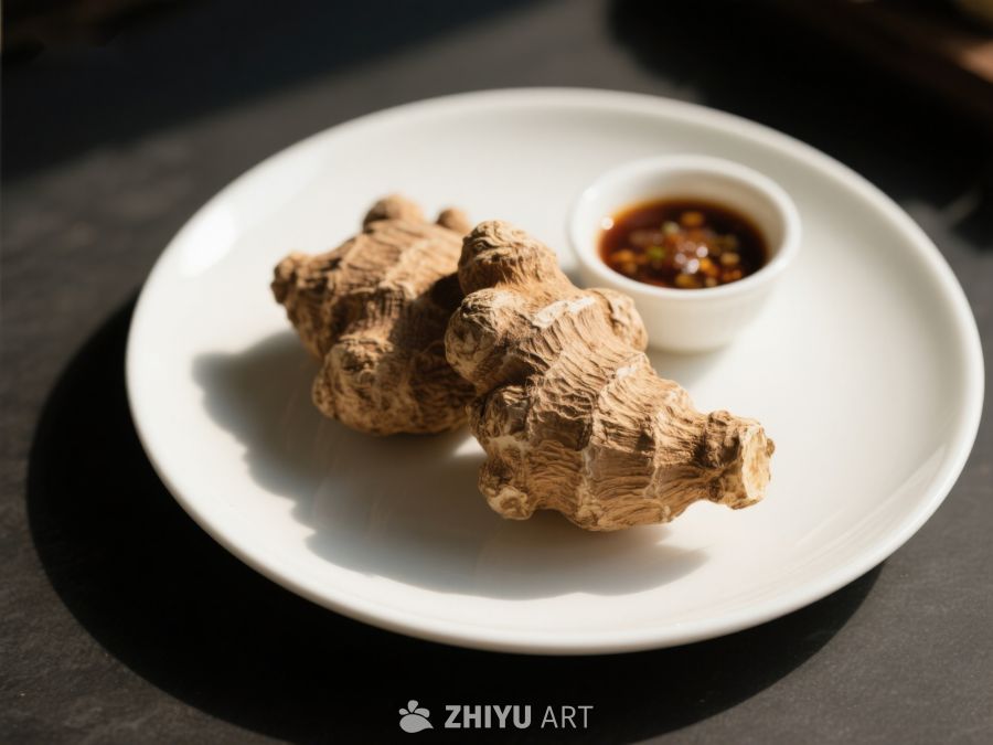 姜块与蘸料盘 193