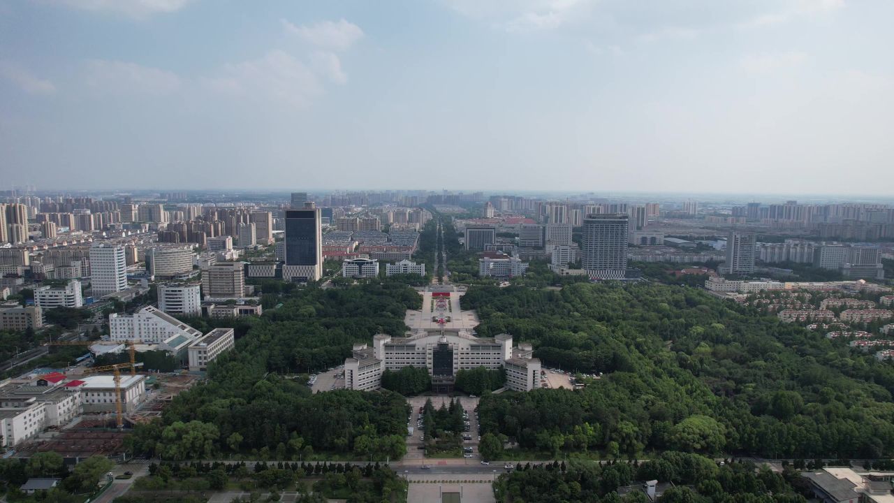 江苏宿迁城市风光航拍 