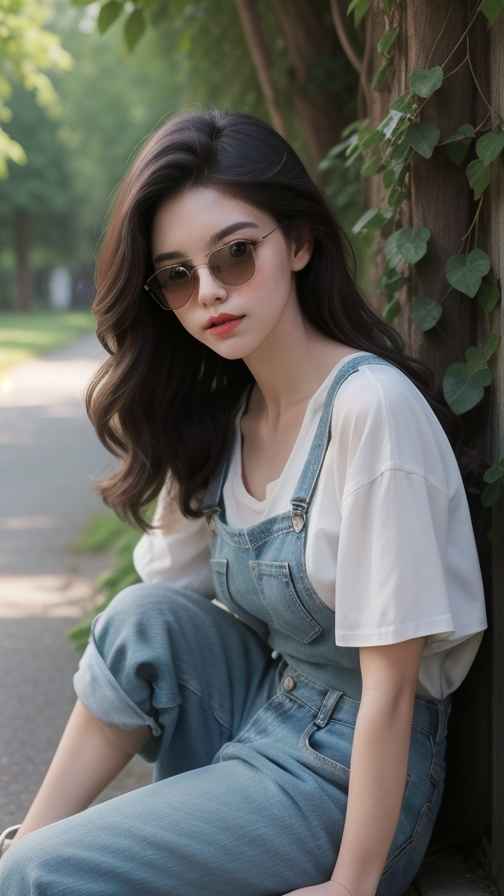 吊带衫女孩