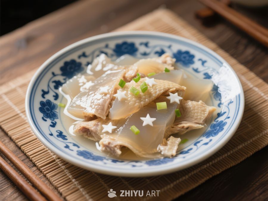 清炖鸡肉配凉粉 717