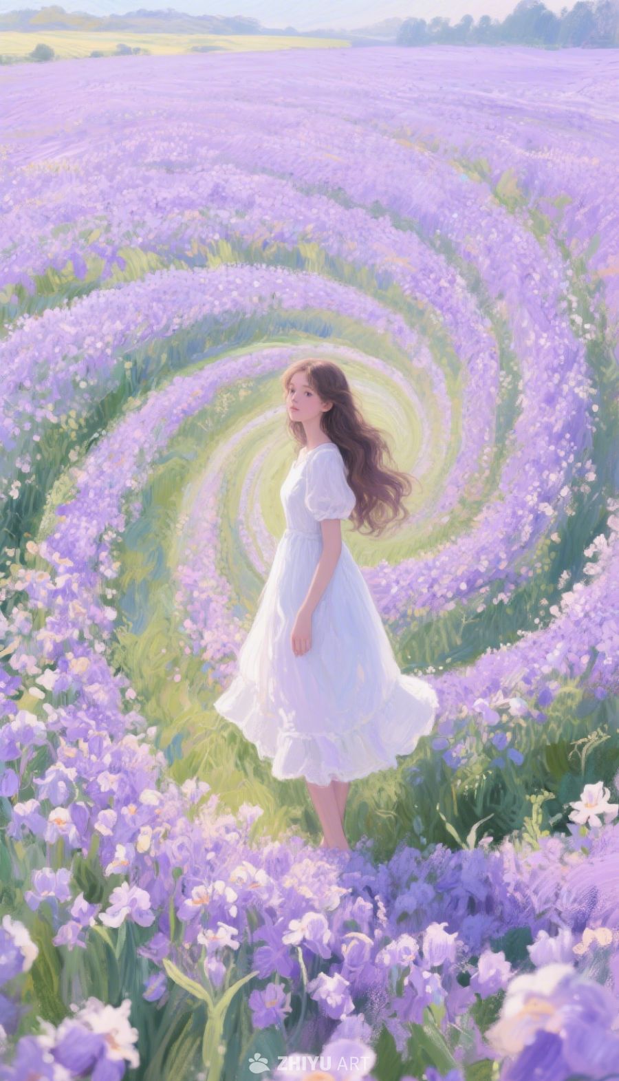 莫奈风格下的女孩 2