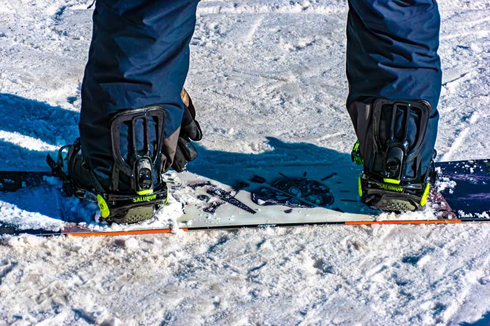 滑雪滑雪板冬天的