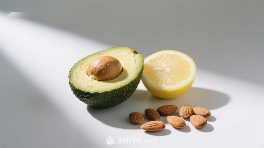 牛油果柠檬与杏仁的健康组合