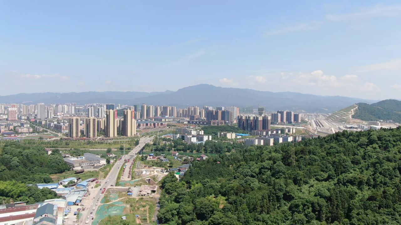 赣州城市地标建筑航拍