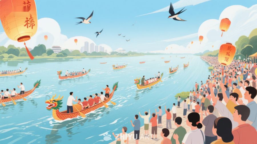 龙舟竞渡，热闹非凡 271