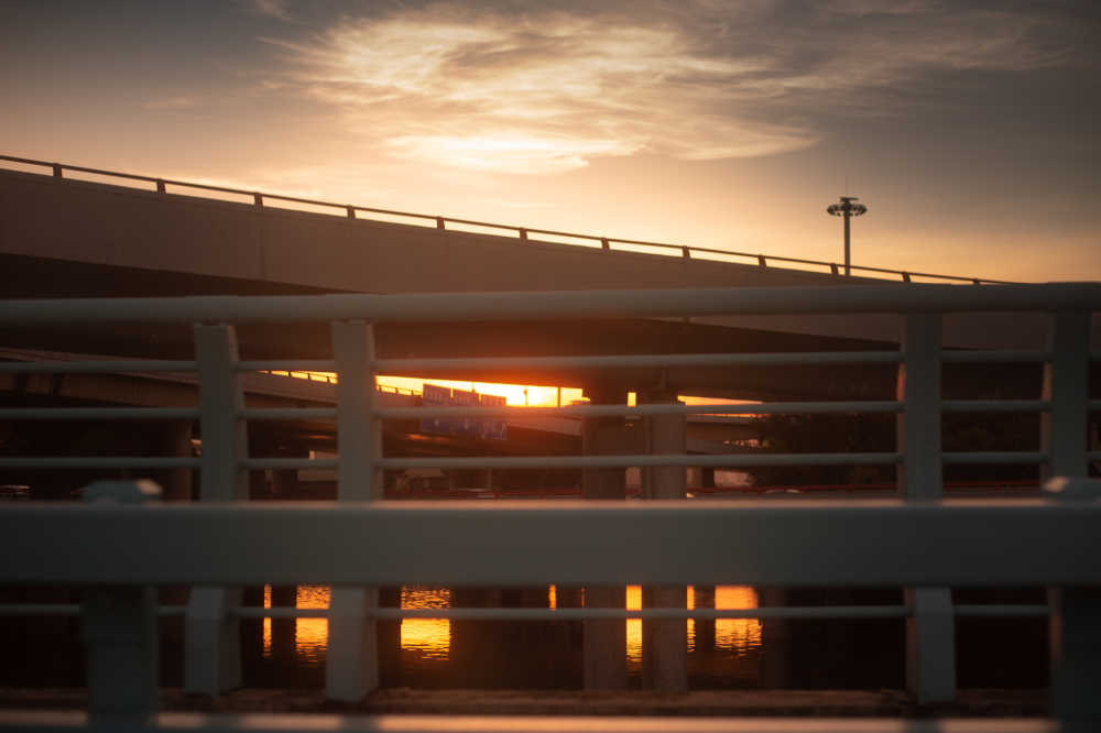 切割夕阳