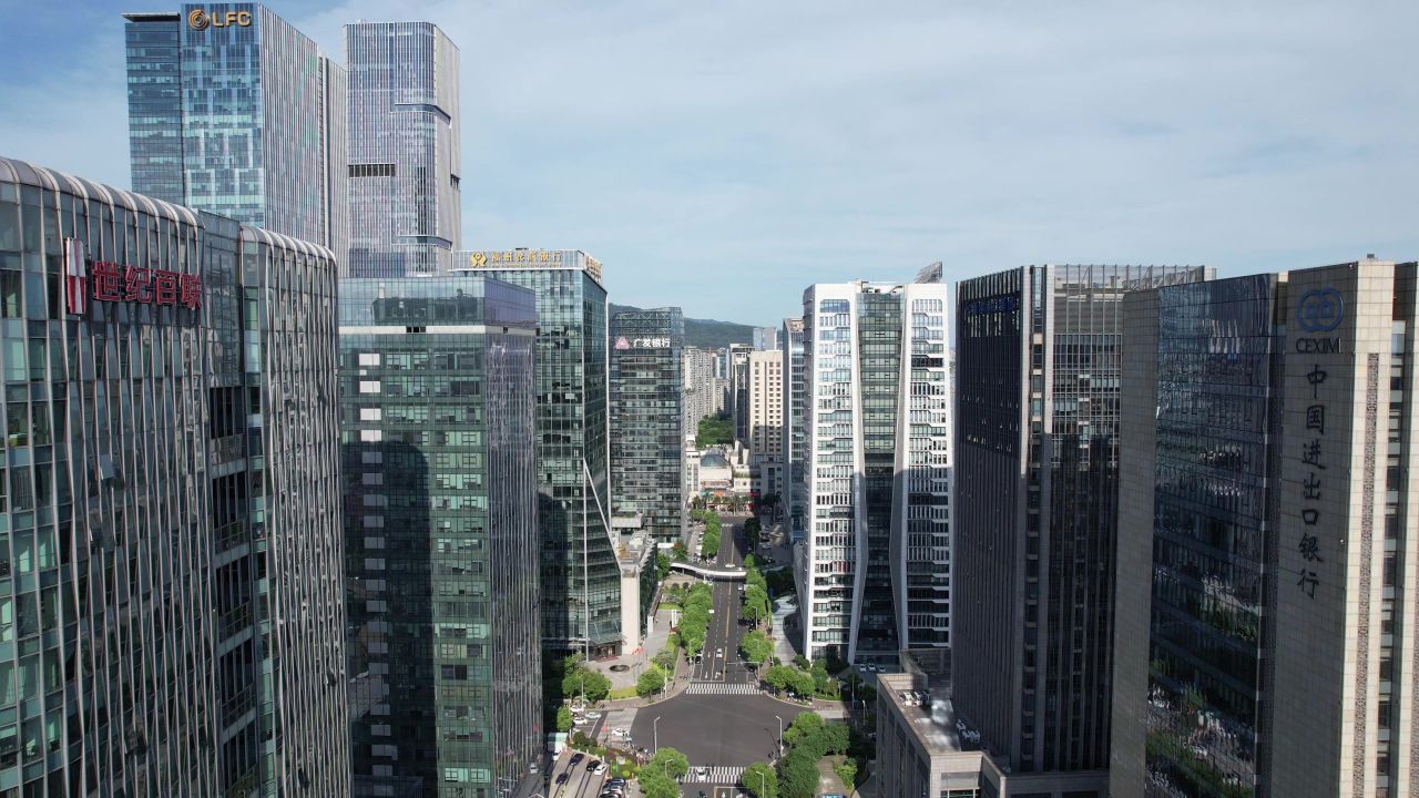 福建福州金融街万达广场航拍