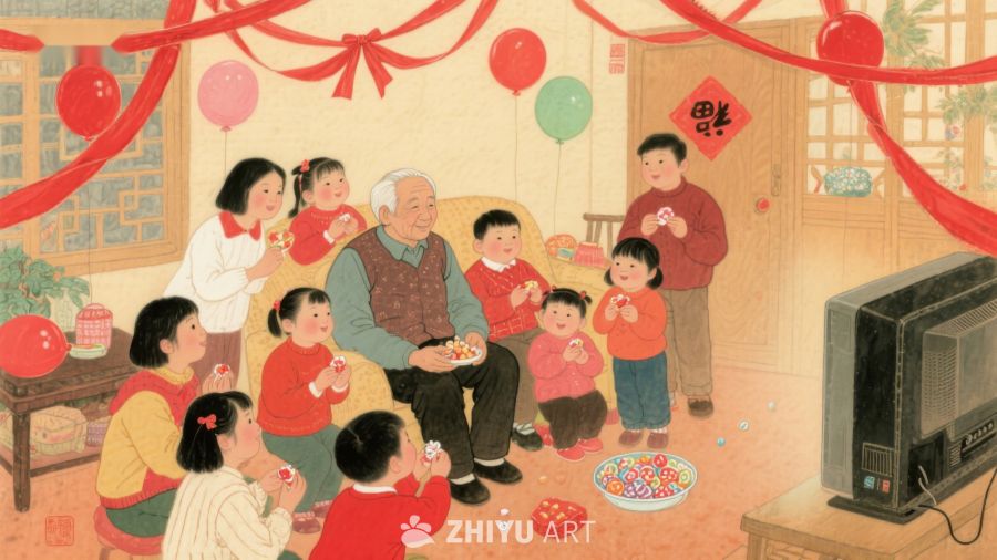 家庭欢聚庆祝节日 48