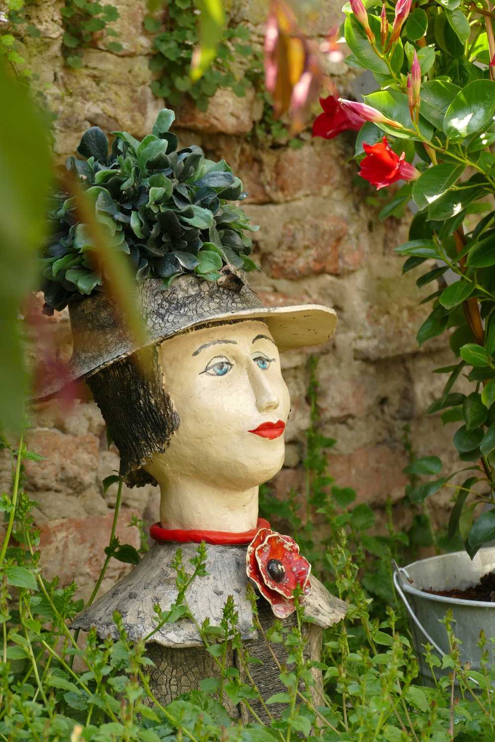 头陶瓷花卉花园