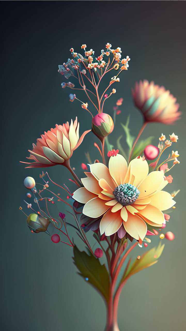 创意的花