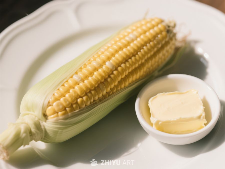新鲜玉米配黄油 542