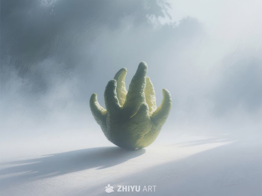 雪地中的奇异绿色生物 729