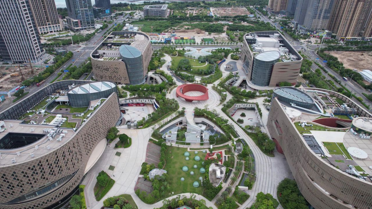 福建泉州城市风光航拍 