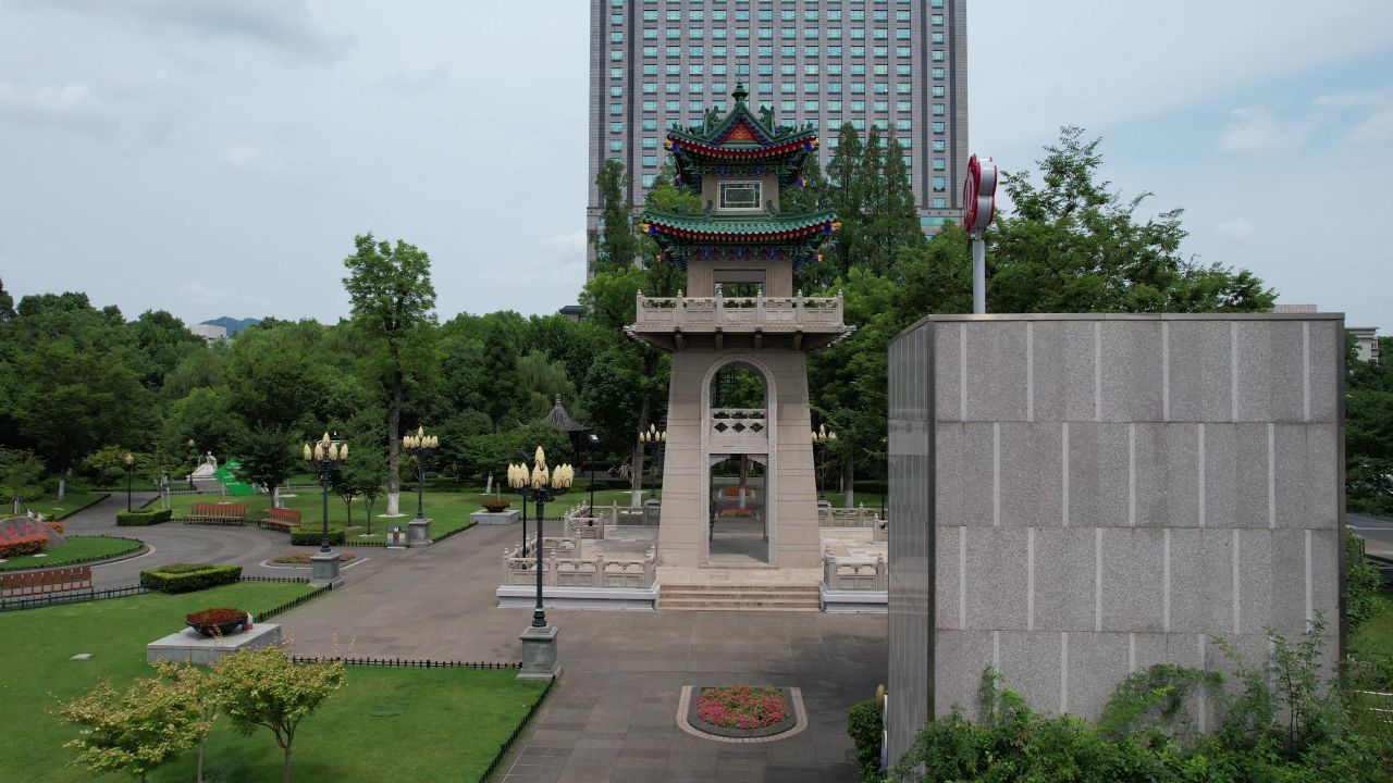 江苏南京城市风光航拍 