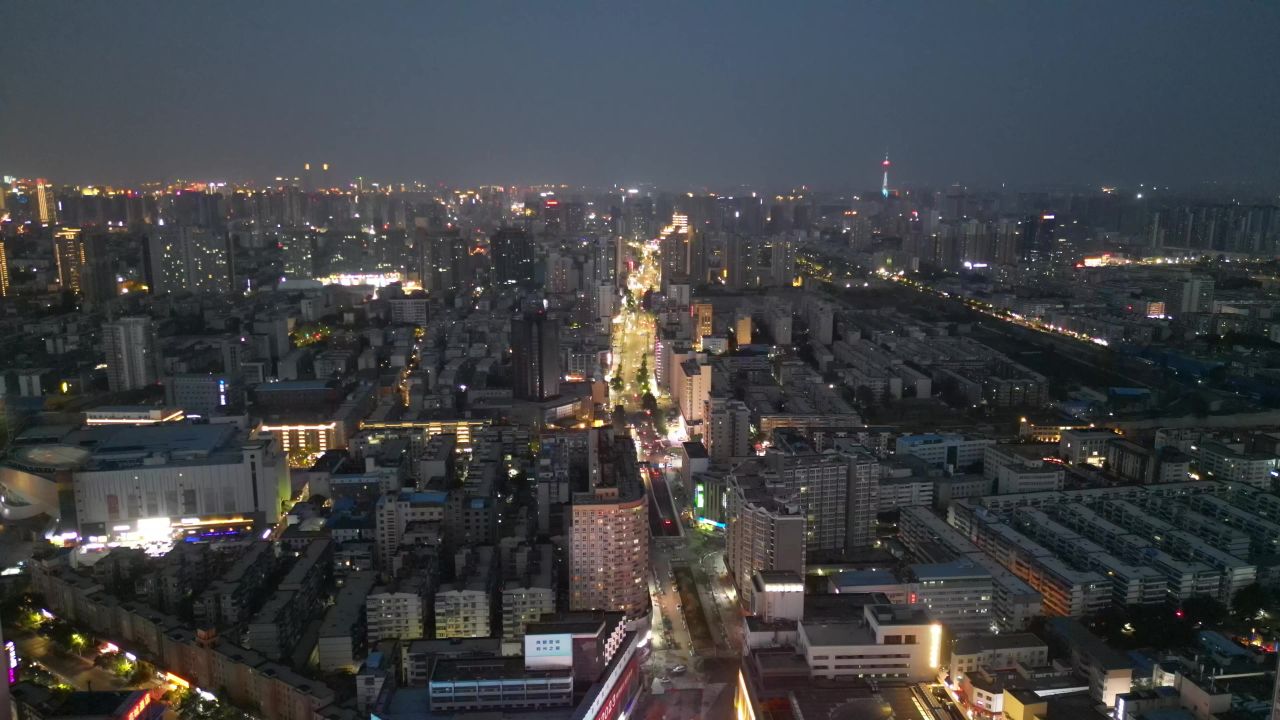 河南郑州城市风光航拍