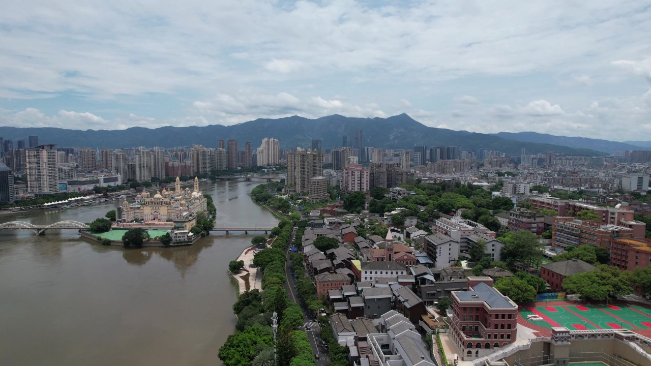 福建泉州城市风光地标建筑航拍