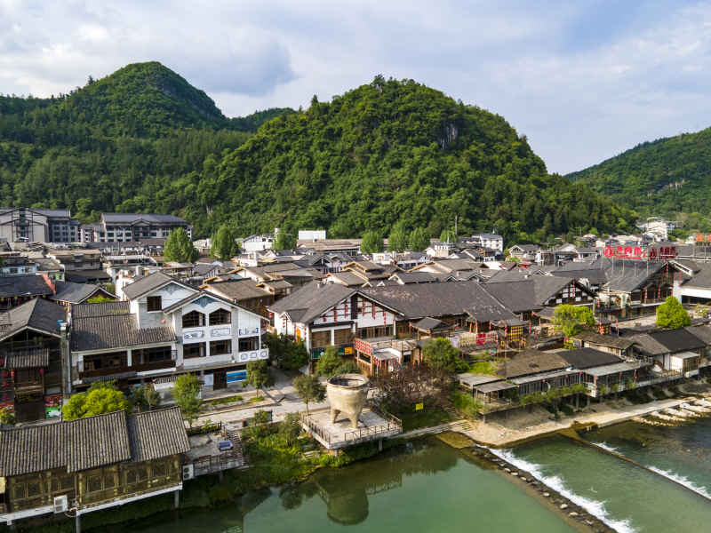 湖南张家界武陵源西部老街