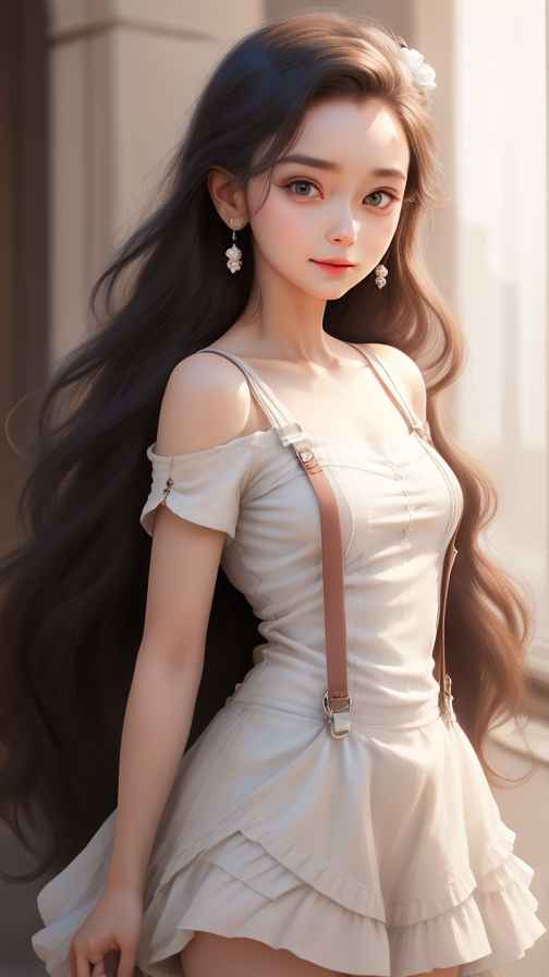 吊带高级美女