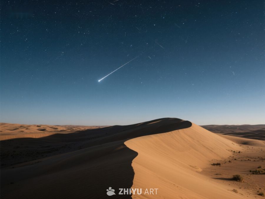 沙漠夜空流星划过 105