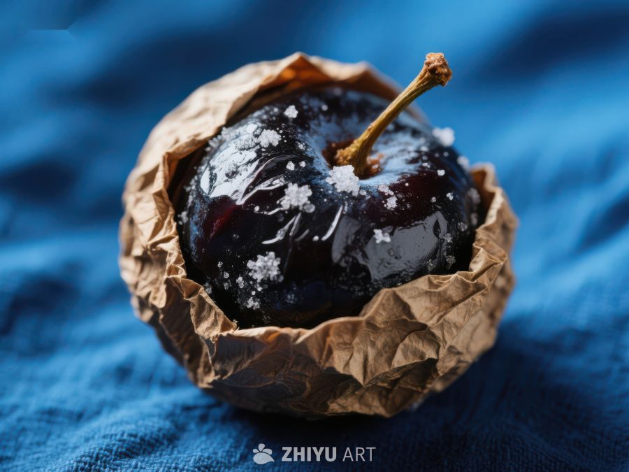 糖霜包裹的深色水果 529