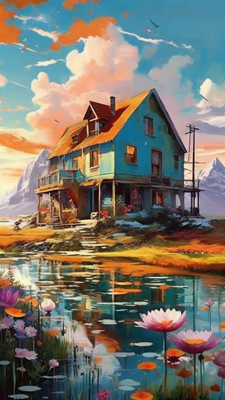 充满活力的绿洲在它的后院各种花 142
