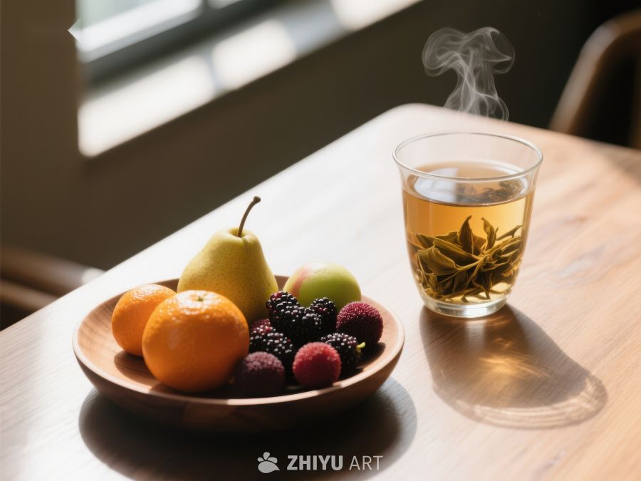 水果茶点，温馨桌面 498