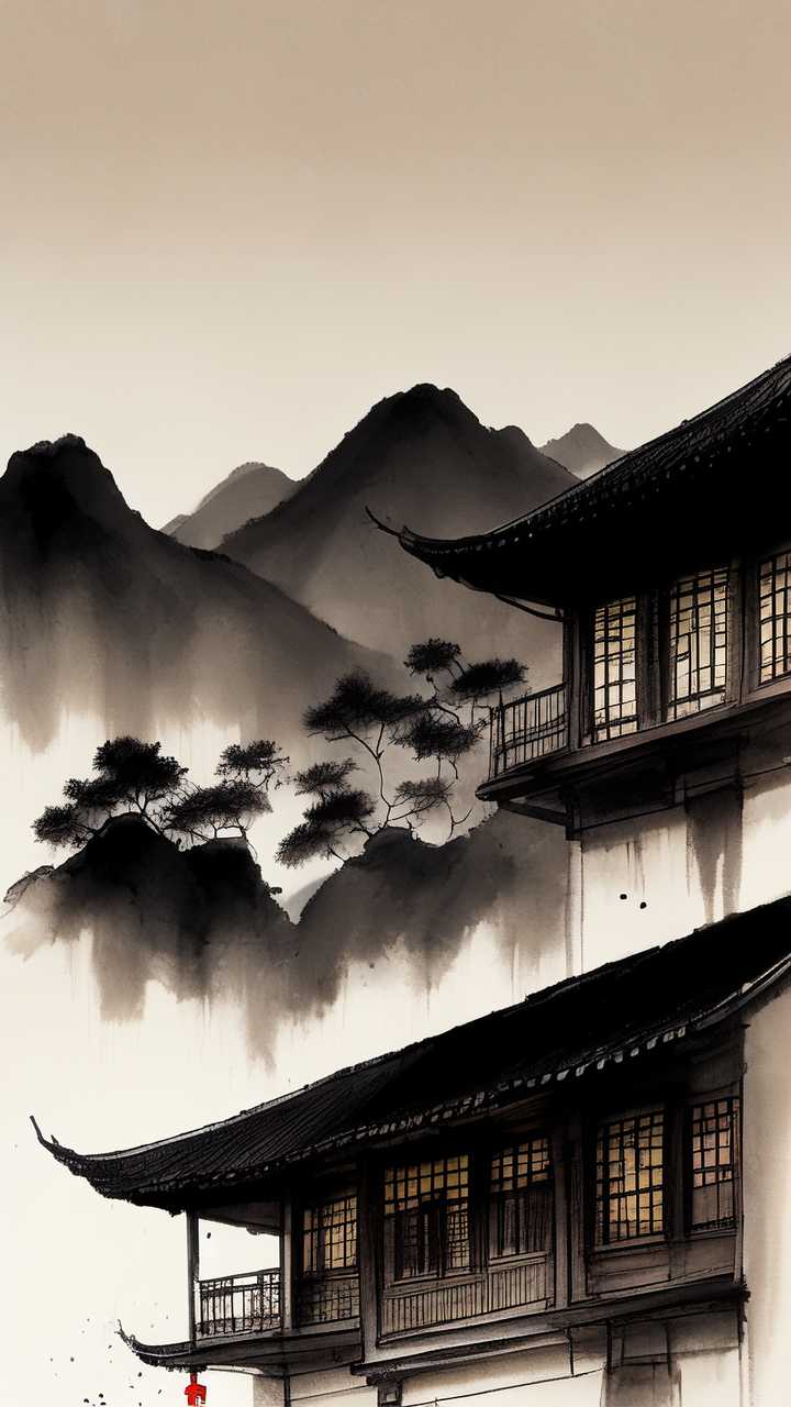 山水插画
