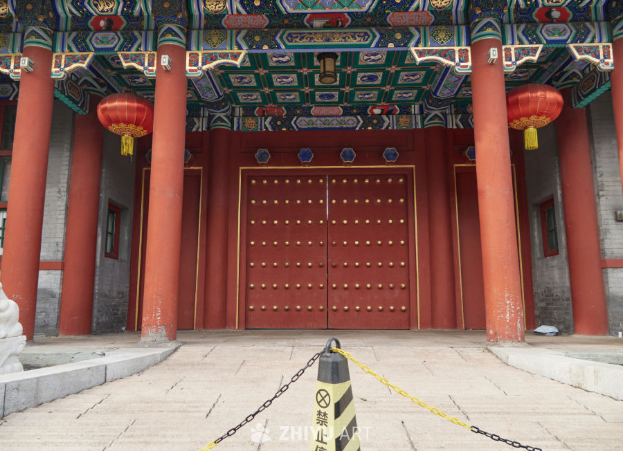 北京市东城区孙中山行馆入口特写