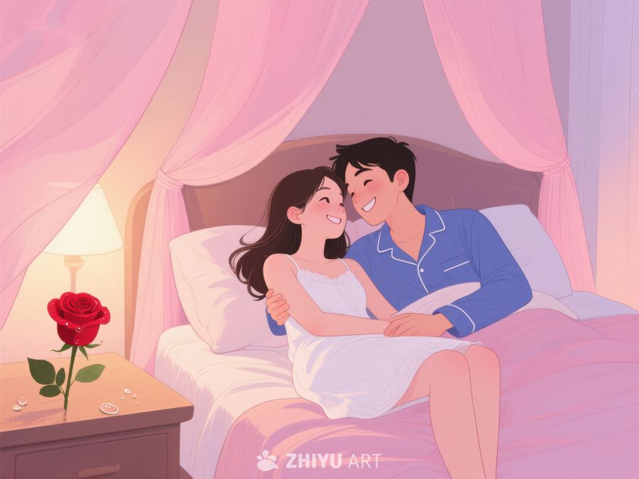 温馨床榻上的甜蜜时光 746