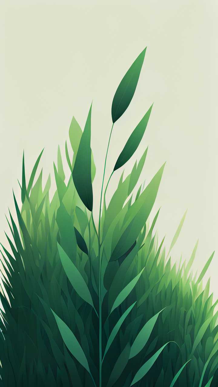 绿色小草清新