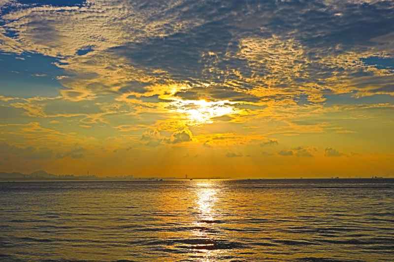 海上黄昏