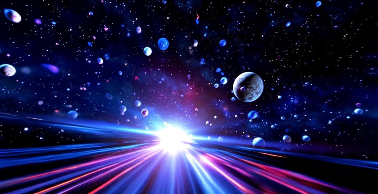 星空光束穿梭：宇宙天体间的速度与激情