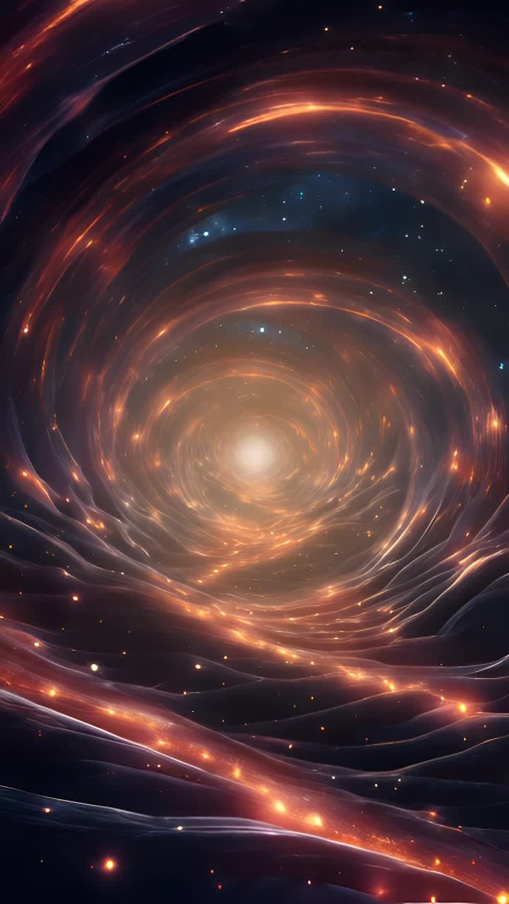 穿越宇宙气体和恒星隧道