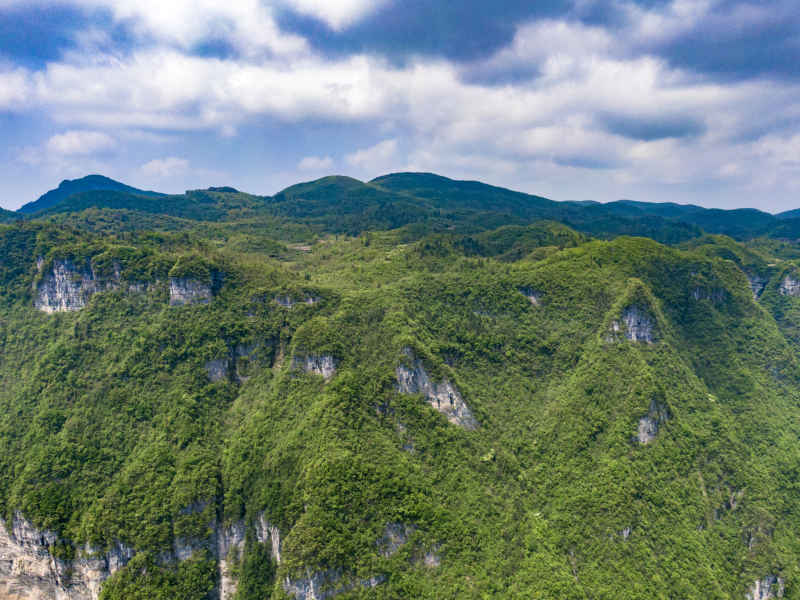 祖国壮丽山河湖南张家界山川地貌摄影图