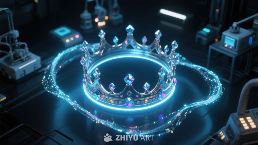 科技皇冠：未来感设计与光芒 219