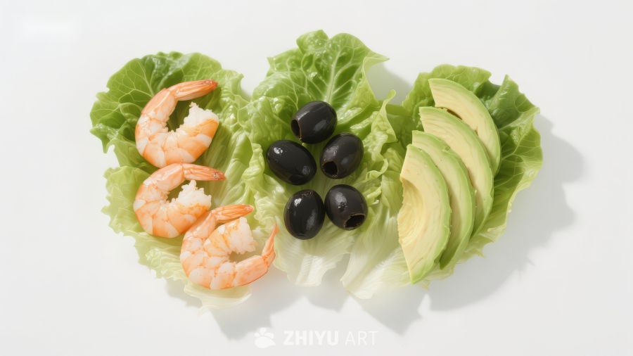 虾仁橄榄牛油果沙拉