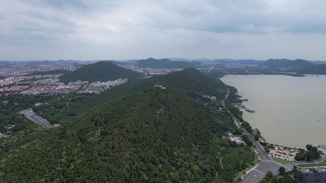 江苏徐州城市风光地标建筑航拍 