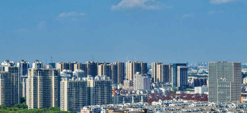 航拍昆山城市风光建筑大景 72
