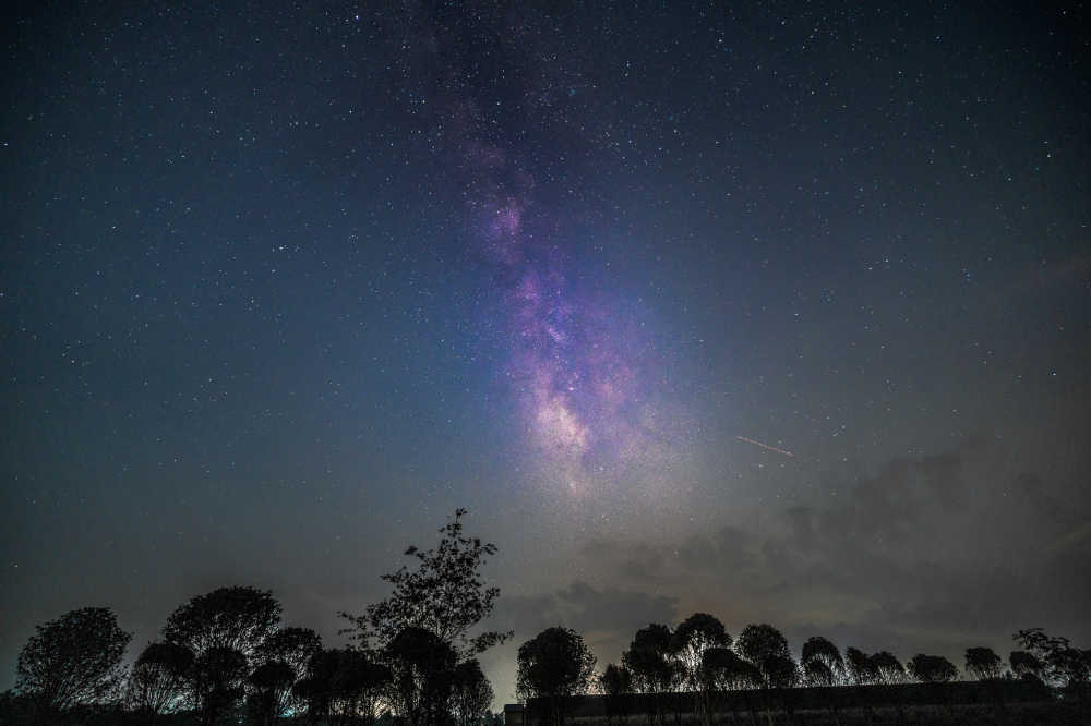 天蝎座银河夜景