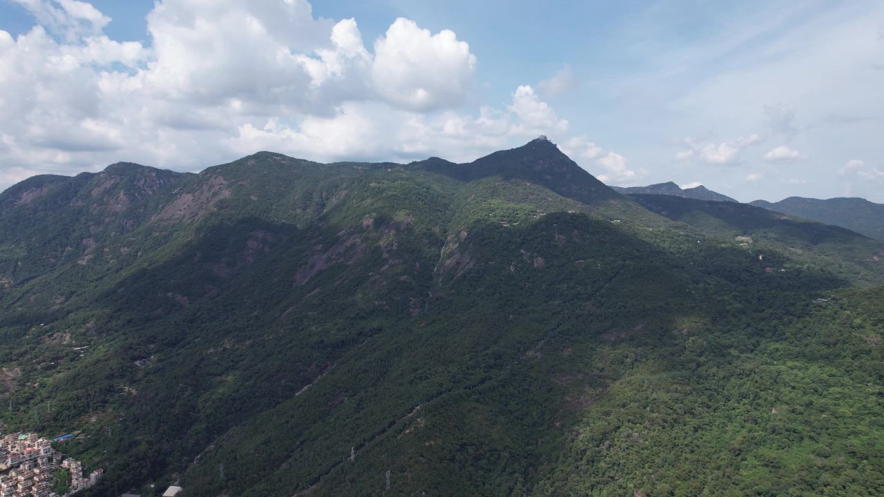 福建福州鼓山风景区航拍