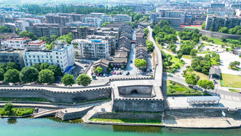 湖北襄阳城市风光旅游景区航拍摄影图 