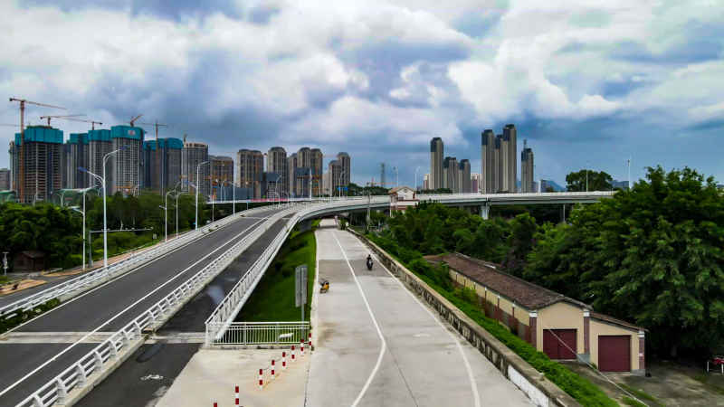 福建泉州城市风光航拍图 