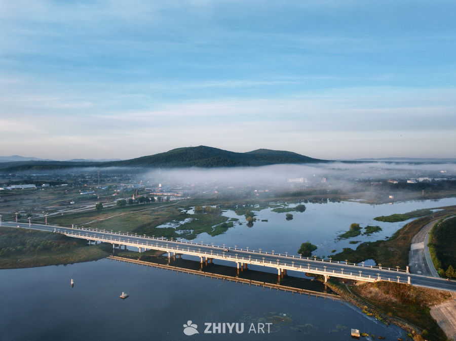 雾漫湖桥 城山织梦
