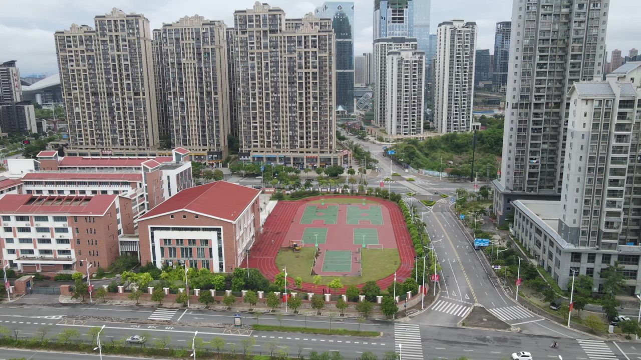 广西南宁五象新区航拍