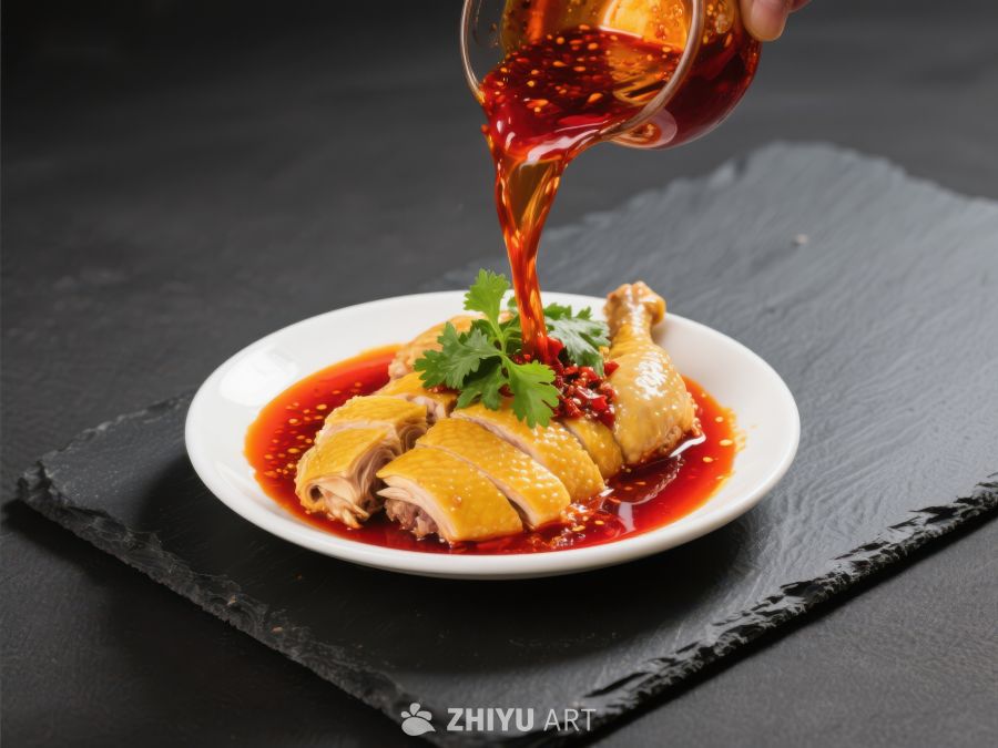 红油淋鸡，美味呈现 253