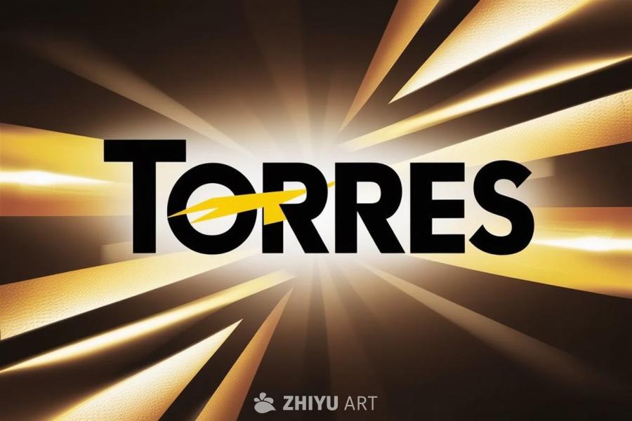 黑色粗体现代字体“TORRES”字样，字母“E”被
